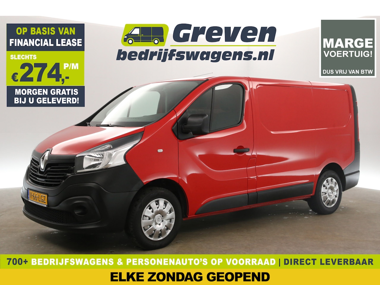 Renault Trafic - 1.6 dCi L1H1 Marge Camera 3 Persoons Elektrpakket Schuifdeur - AutoWereld.nl