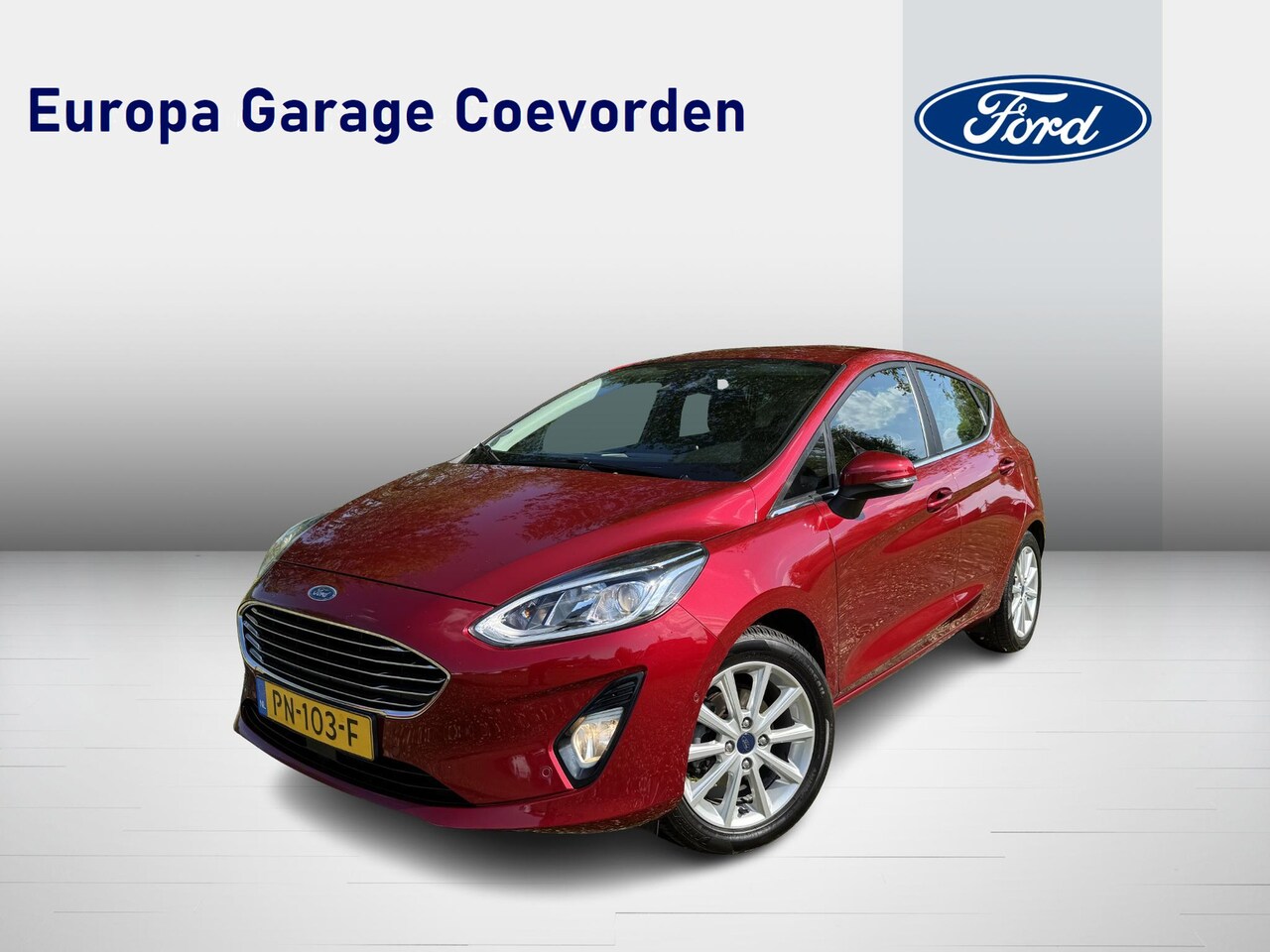Ford Fiesta - 1.0 EB 100PK Titanium | ADAP. CRUISE | DISTRIBUTIERIEM VERVANGEN | CAMERA | CLIMA | - AutoWereld.nl