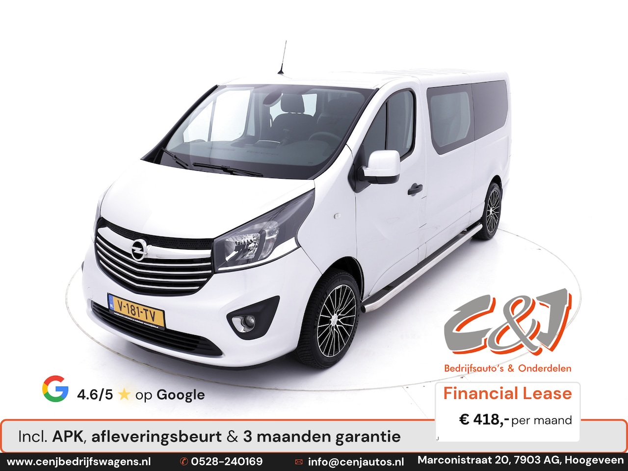 Opel Vivaro - 1.6 CDTI L2H1 Dubbel Cabine Sport bi-turbo airco navi cruise 418,- p/md - AutoWereld.nl