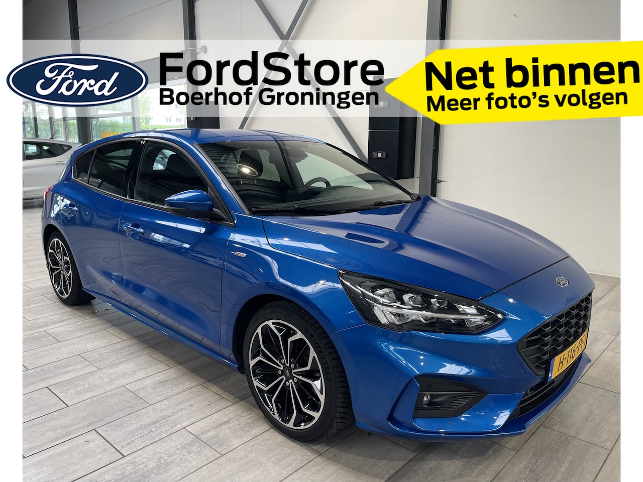 Ford Focus - EcoBoost 125 pk ST Line | Full LED | 18" | Navi | Clima | Cruise | Apple Carplay | PDC V+A - AutoWereld.nl