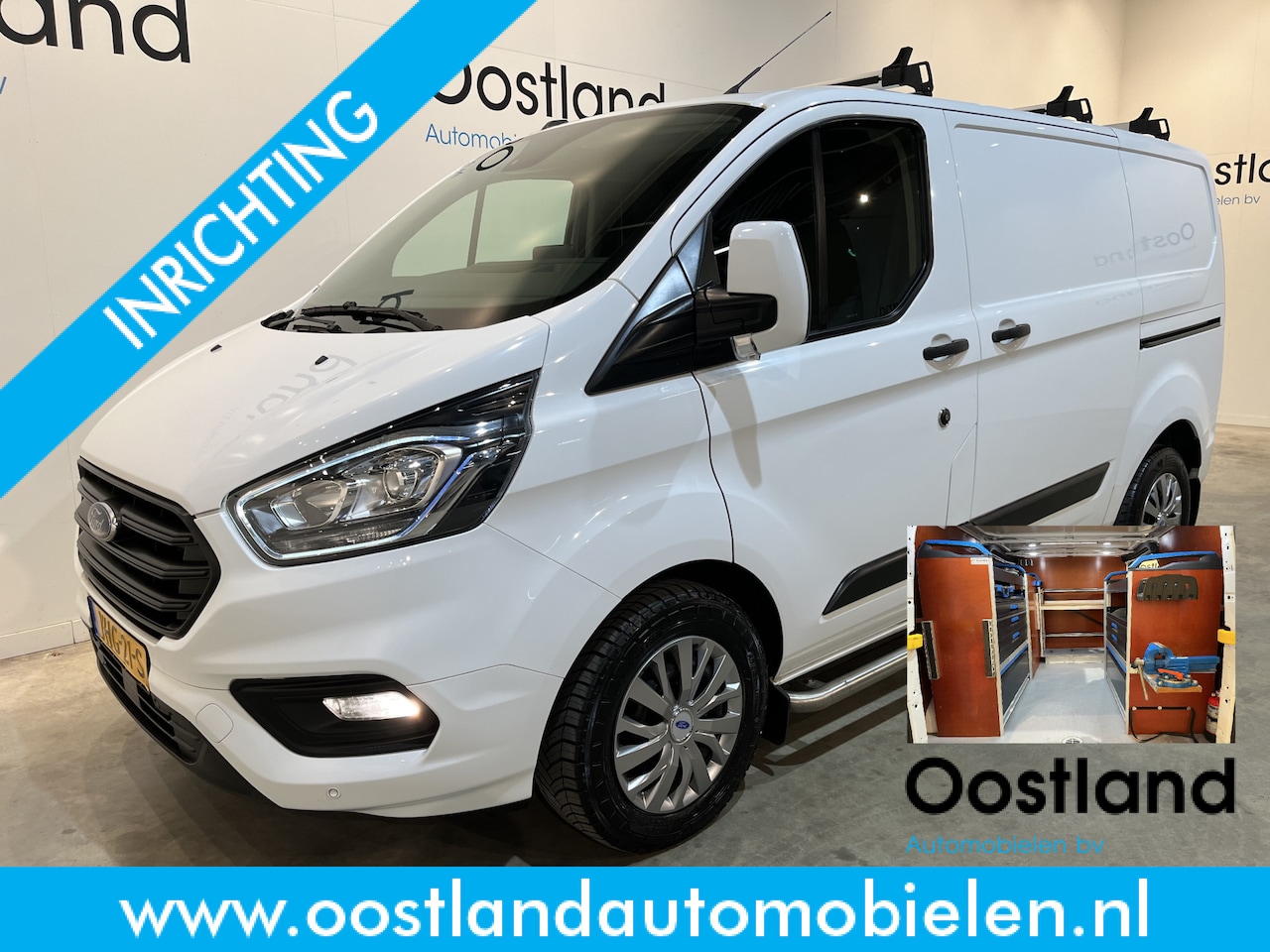 Ford Transit Custom - 340 2.0 TDCI L1H1 Trend 130 PK Servicebus / Sortimo Inrichting / Euro 6 / Schuifdeur L + R - AutoWereld.nl