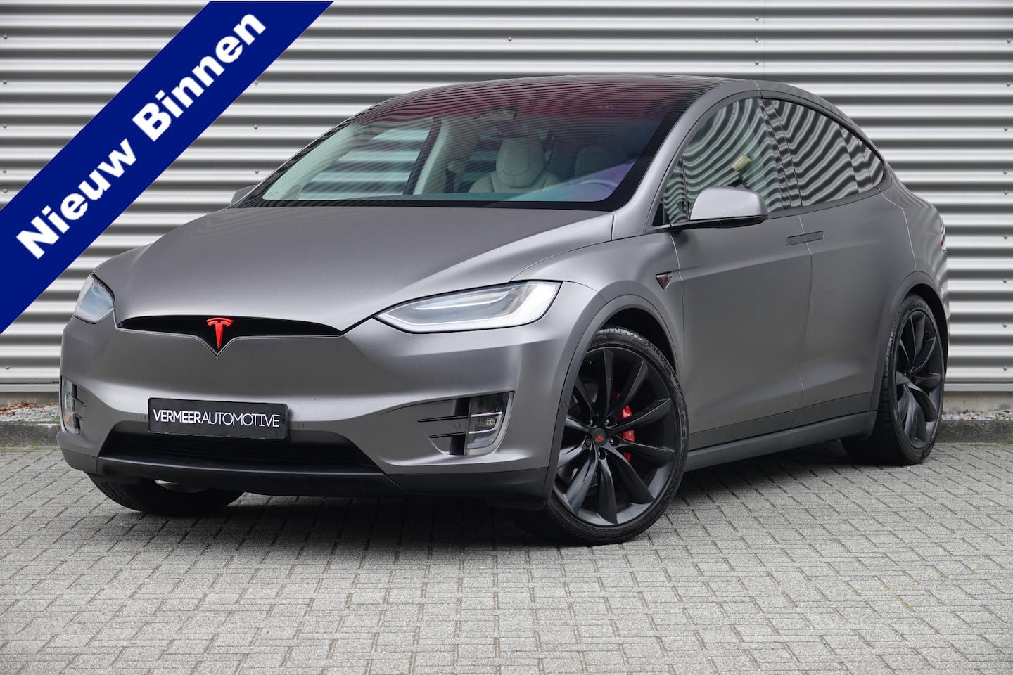 Tesla Model X - 100D 7p. Enhanced Autopilot 2.5 | Trekhaak | Beige Leder | Camera | Stoelverwarming | - AutoWereld.nl