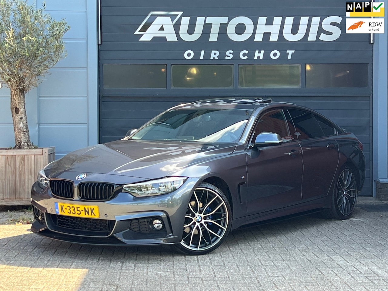 BMW 4-serie Gran Coupé - 420i High Executive Edition M performance/ Schuifkanteldak/ Leder/ 20"/ Navi/ Camera - AutoWereld.nl
