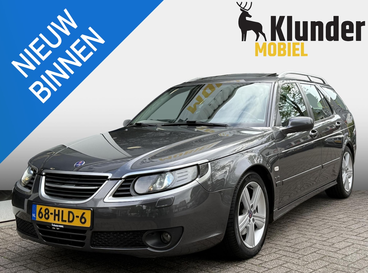 Saab 9-5 Estate - 2.3 Turbo Griffin Aero Aut. |Schuifdak|Memory|Trekhaak| - AutoWereld.nl