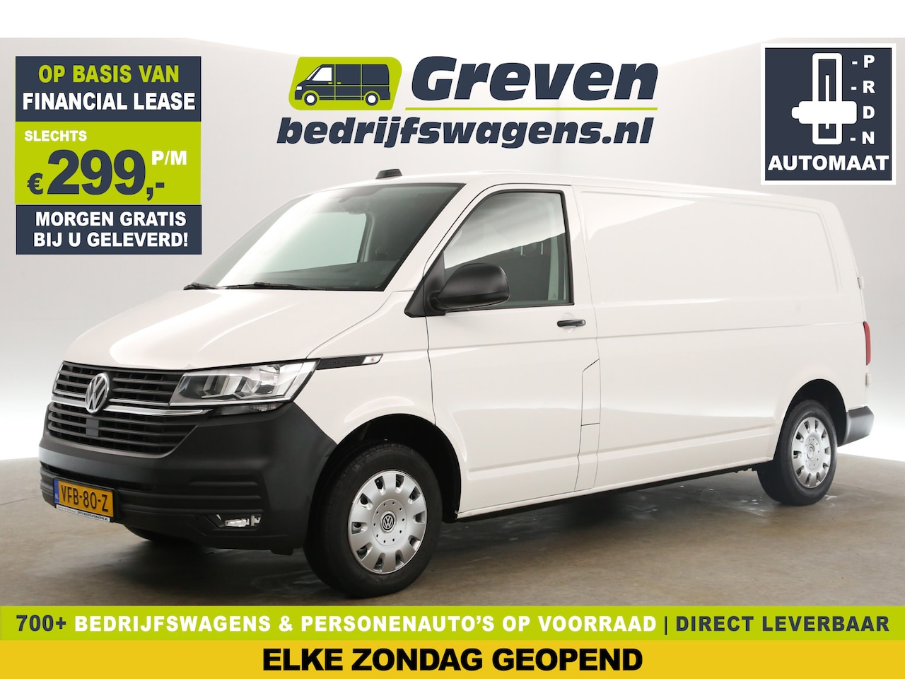 Volkswagen Transporter - 2.0 TDI L2H1 150PK DSG Automaat Airco Cruise Carplay Navigatie PDC Elektrpakket - AutoWereld.nl