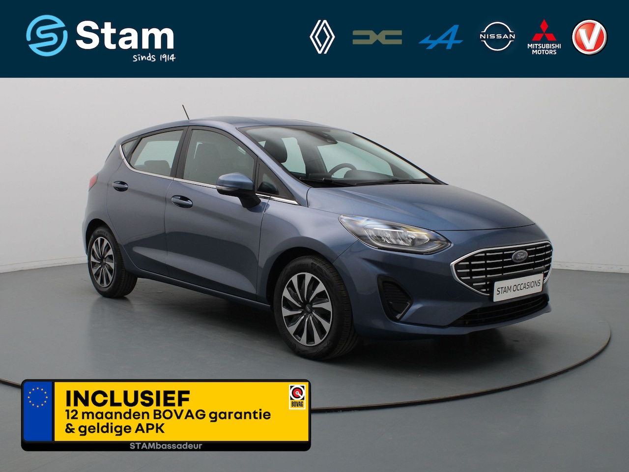 Ford Fiesta - 1.0 EcoBoost Hybrid Titanium Cruise | Climate | Carplay | Parkeersens. achter - AutoWereld.nl