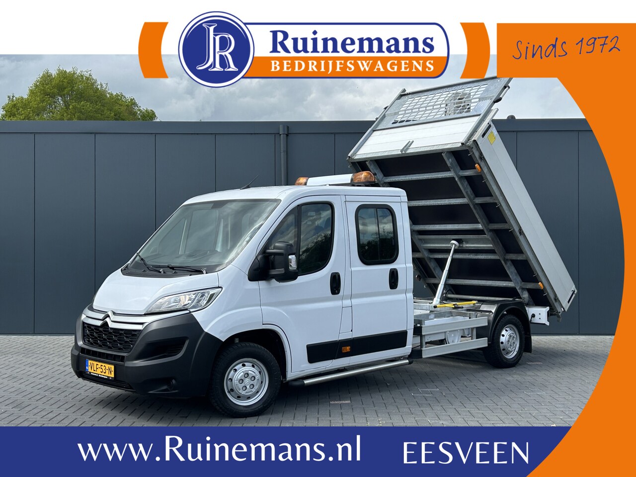 Citroën Jumper - 2.2 BlueHDi 141 PK EURO 6 / L4 MAXI / KIPPER / 7 PERS / DUBBELE CABINE / PICK UP / 2.5 TON - AutoWereld.nl
