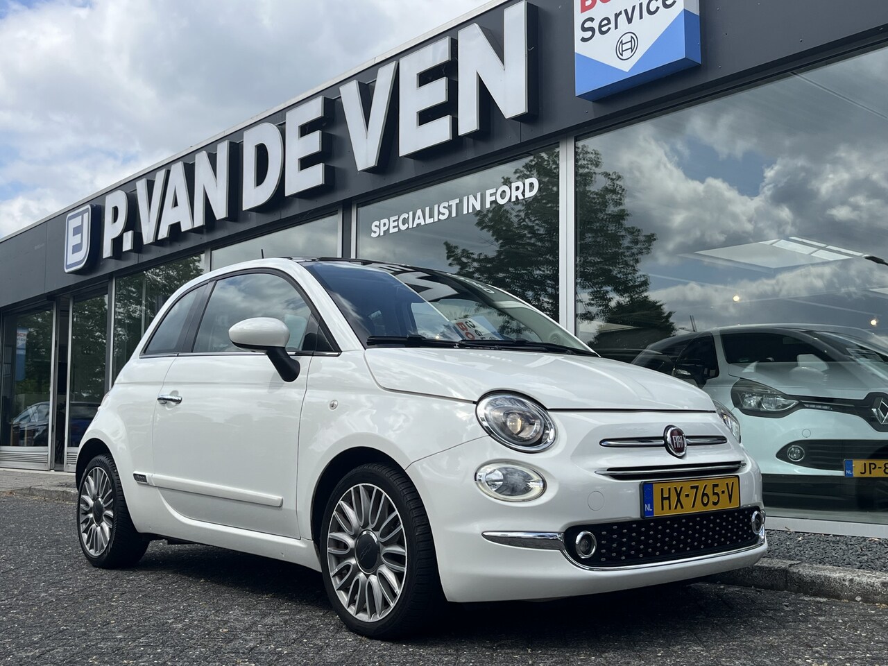 Fiat 500 - 0.9 TwinAir Turbo Lounge | UConnect Navi | Panodak | Chroom Pack | Parkeersensoren | etc. - AutoWereld.nl