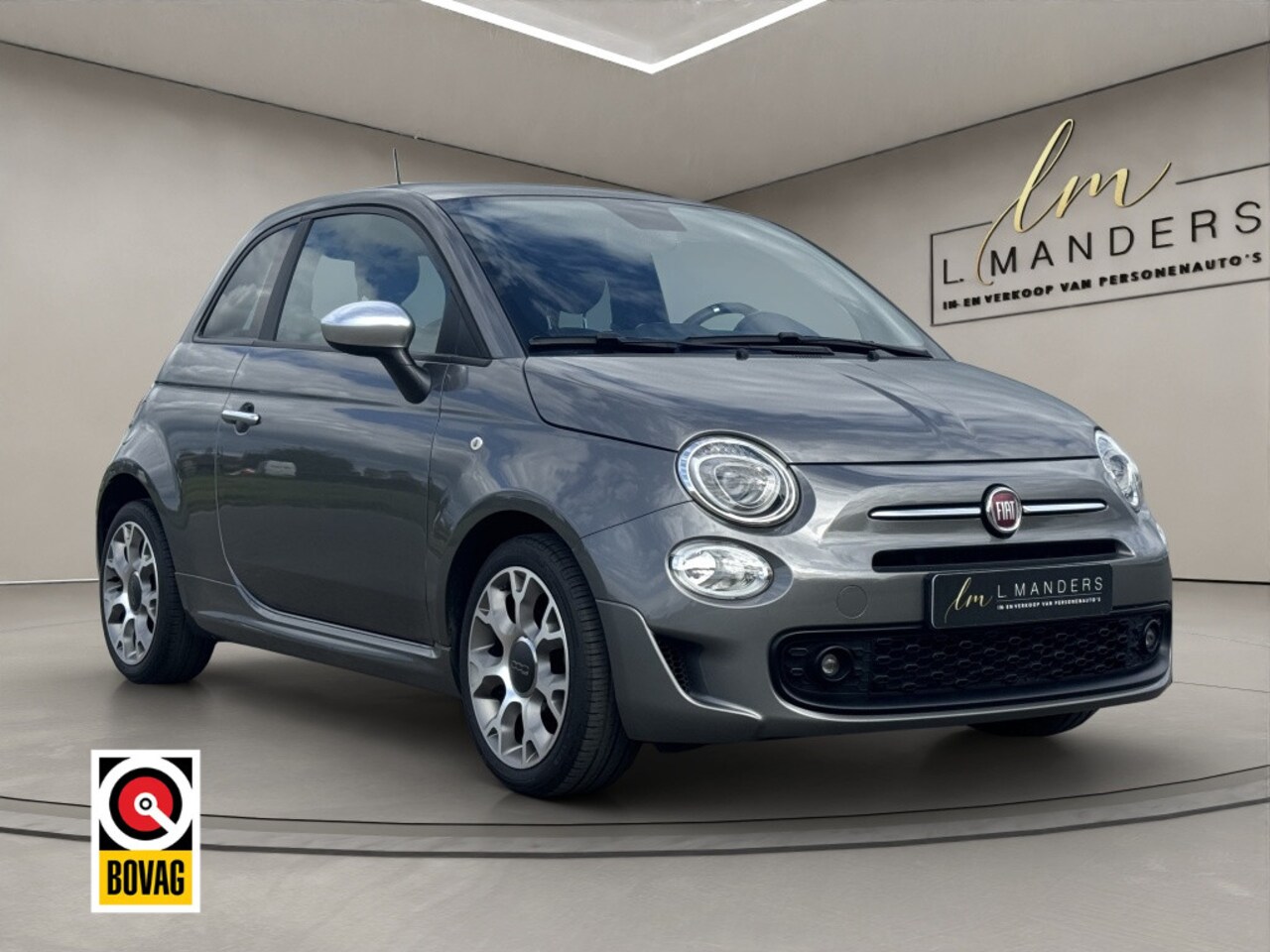 Fiat 500 - 1.0 Hybrid Sport 2020 GRIJS | Leder | Panoramadak | Displ - AutoWereld.nl