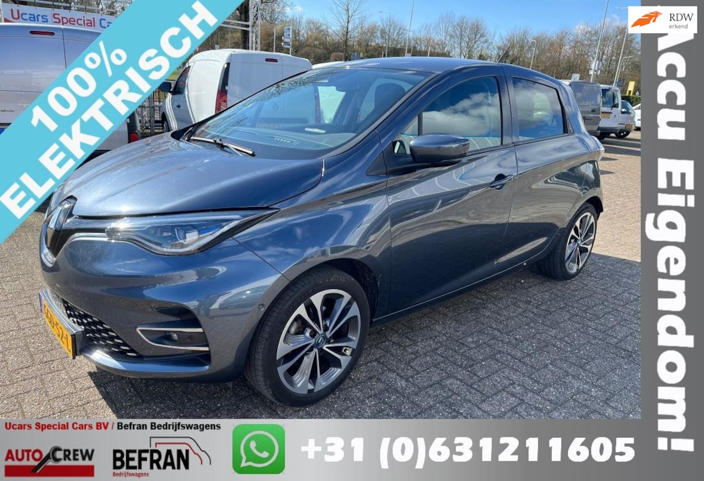 Renault Zoe - R135 Intens 52 kWh incl. Accu - koop Accu / Trekhaak - AutoWereld.nl