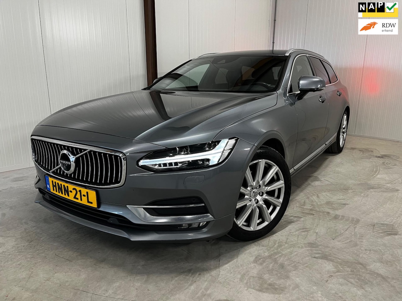 Volvo V90 - 2.0 D3 Inscription 2018 LED/LEDER/MEMORY/CARPLAY/360CAM/BLIS/VOL!/RIJKLAAR - AutoWereld.nl
