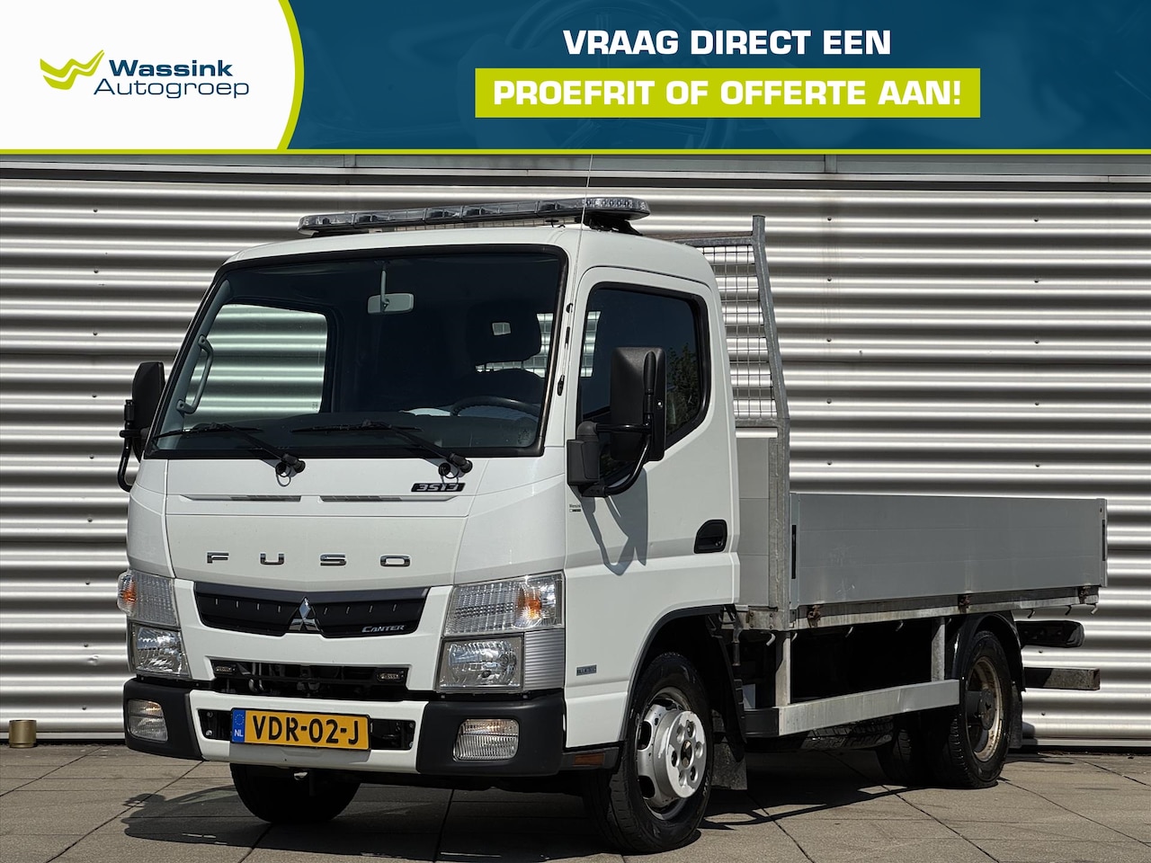 Fuso Canter - CANTER 3C13 / AMT / 280 Open laadbak met Trekhaak 3500 Kg Unieke Km stand - AutoWereld.nl