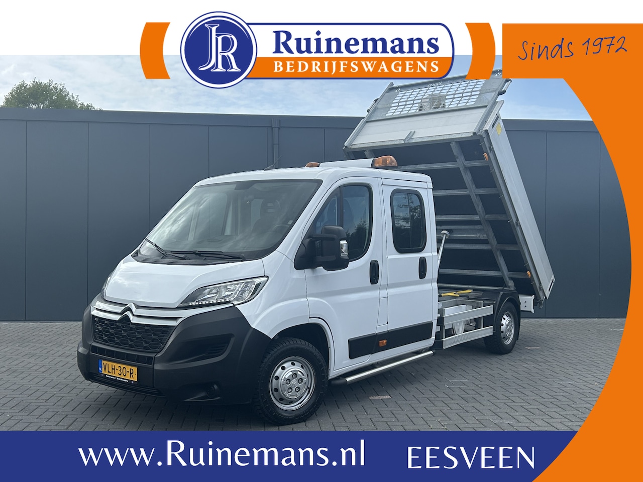 Citroën Jumper - 2.2 BlueHDi 141 PK EURO 6 / L4 MAXI / KIPPER / 7 PERS / DUBBELE CABINE / PICK UP / 2.5 TON - AutoWereld.nl