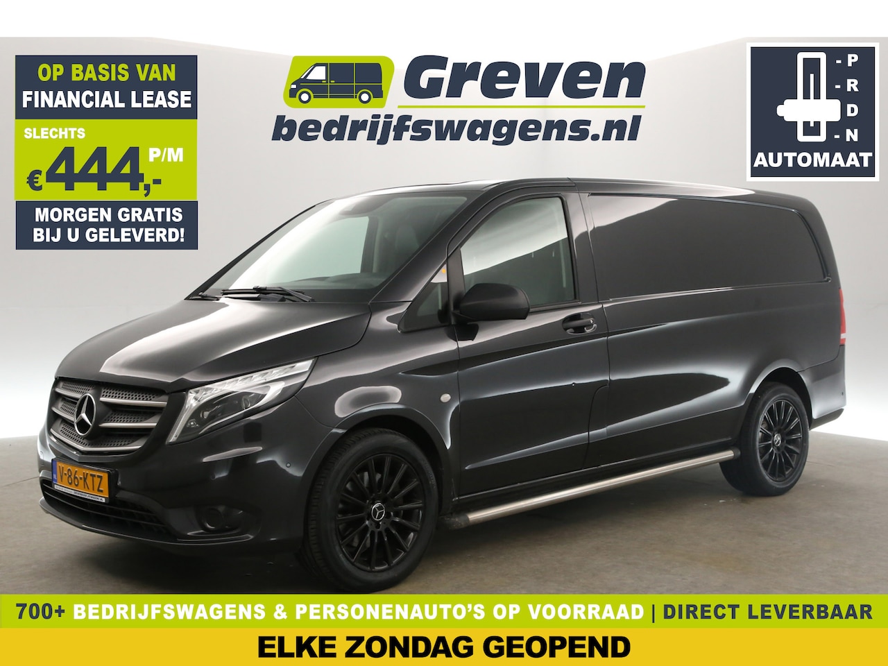 Mercedes-Benz Vito - 119 CDI Lang 191PK Automaat Clima Camera Cruise Navi PDC 18"LMV Leder Trekhaak - AutoWereld.nl