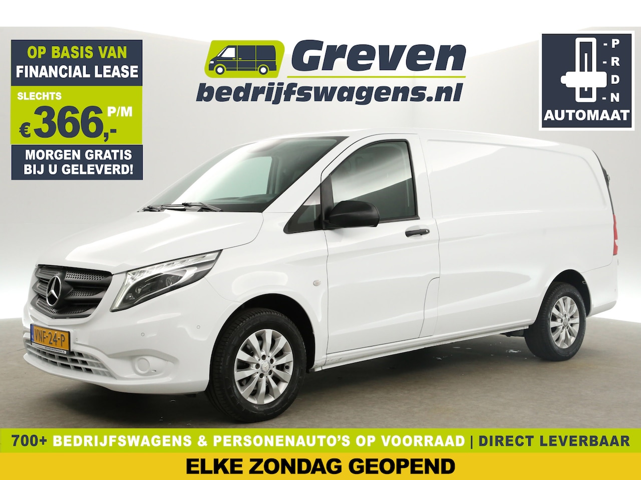 Mercedes-Benz Vito - 114 CDI Lang Automaat Airco Camera Cruise Carplay 3 Persoons 16''LMV PDC Trekhaak - AutoWereld.nl