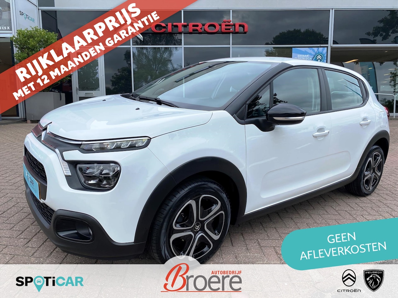 Citroën C3 - 1.2 83pk Feel | navigatie, dab, bluetooth, apple, android , led verlichting, climate- en c - AutoWereld.nl