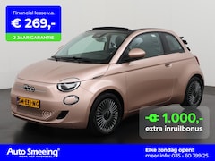 Fiat 500e - Cabrio Icon 42 kWh | Navigatie | Apple Carplay | Parkeersensor | Zondag Open