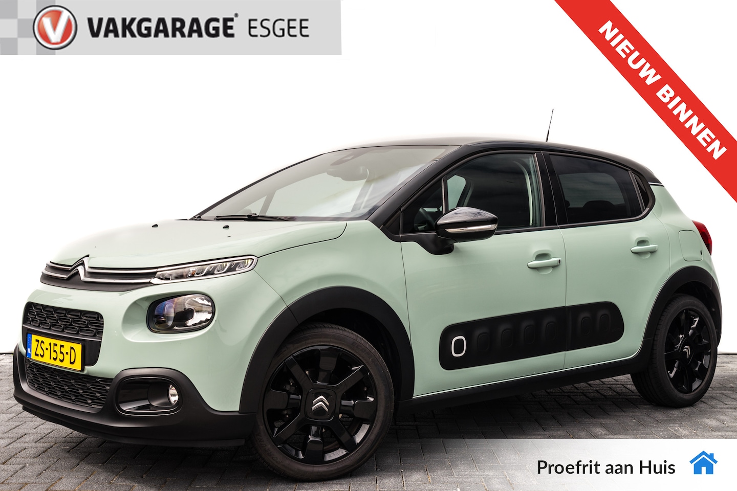 Citroën C3 - 1.2 PureTech S&S Shine 1 e Eigenaar 12 DKM UNIEK | Two Tone-kleur zwart dak  | PDC V/A | 1 - AutoWereld.nl