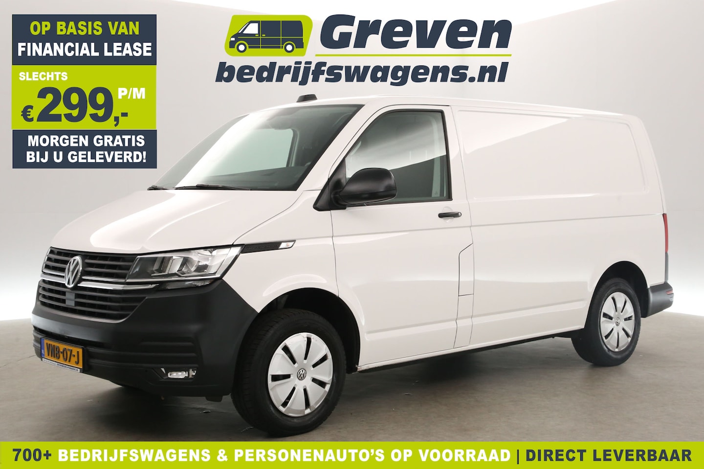 Volkswagen Transporter - 2.0 TDI L1H1 140PK Airco Cruise Carplay Parkeersensoren Elektrpakket - AutoWereld.nl