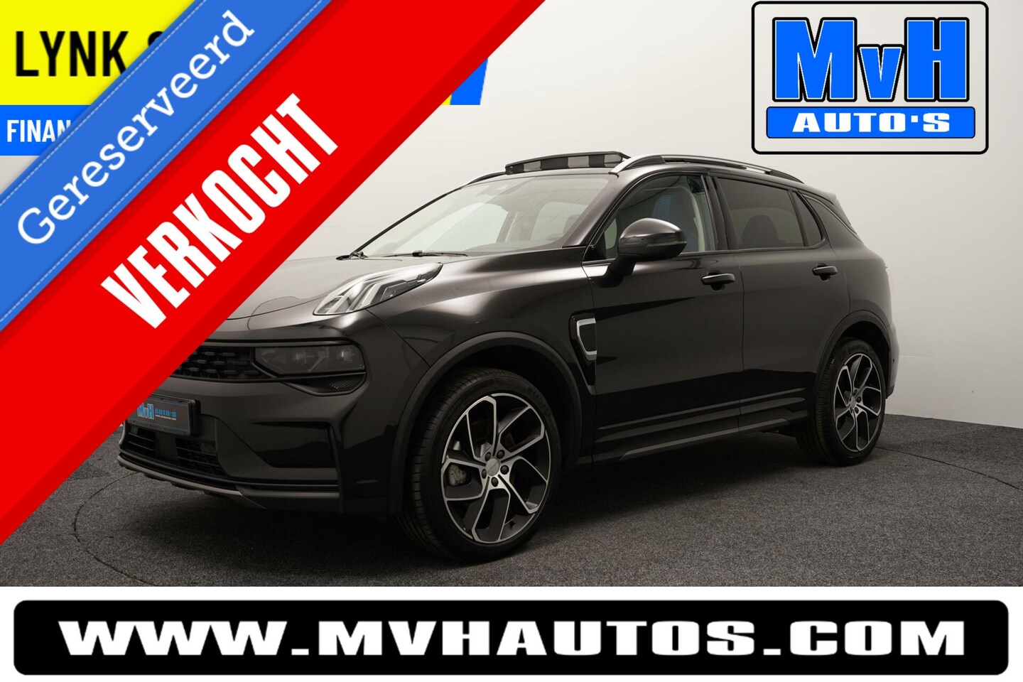 Lynk & Co 01 - 1.5 Plug-in Hybride|LEER|FULL BLACK|ZWARTE.HEMEL - AutoWereld.nl