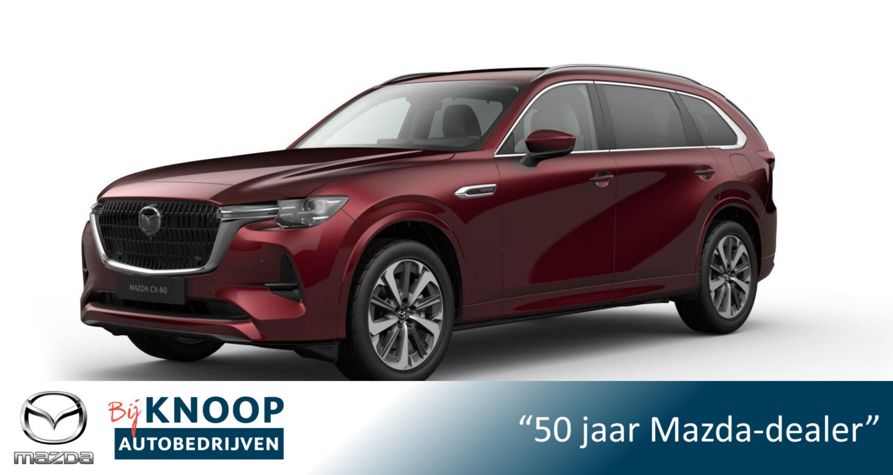 Mazda CX-80 - 2.5 e-SkyActiv PHEV Takumi Plus 6p. | € 3.500,- VOORRAADKORTING - AutoWereld.nl
