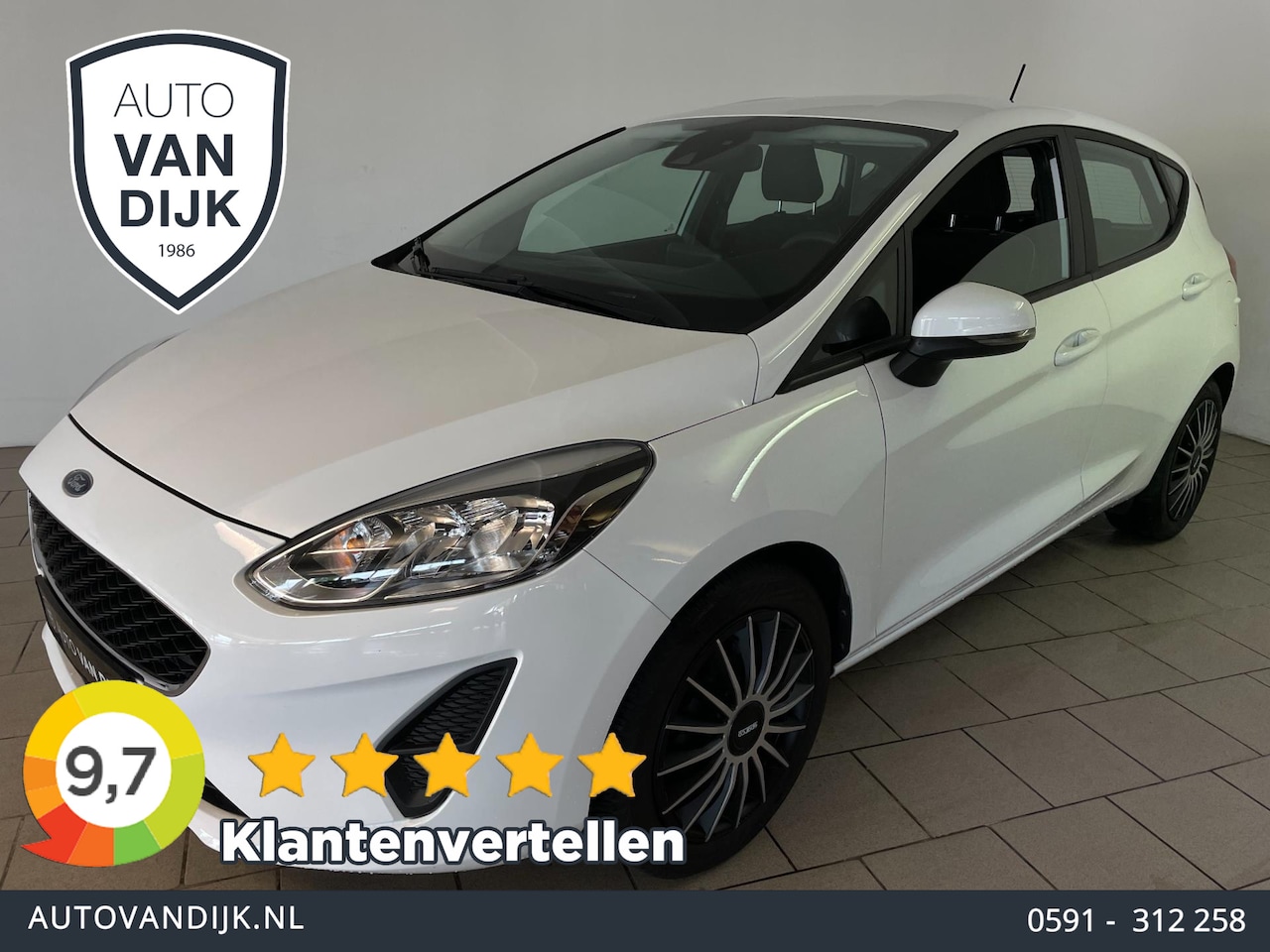 Ford Fiesta - 1.1 AIRCO NAVI CRUISE BLUETOOTH ELEK RAMEN TREKHAAK CENT VERG 5DRDS ZEER NETTE AUTO - AutoWereld.nl