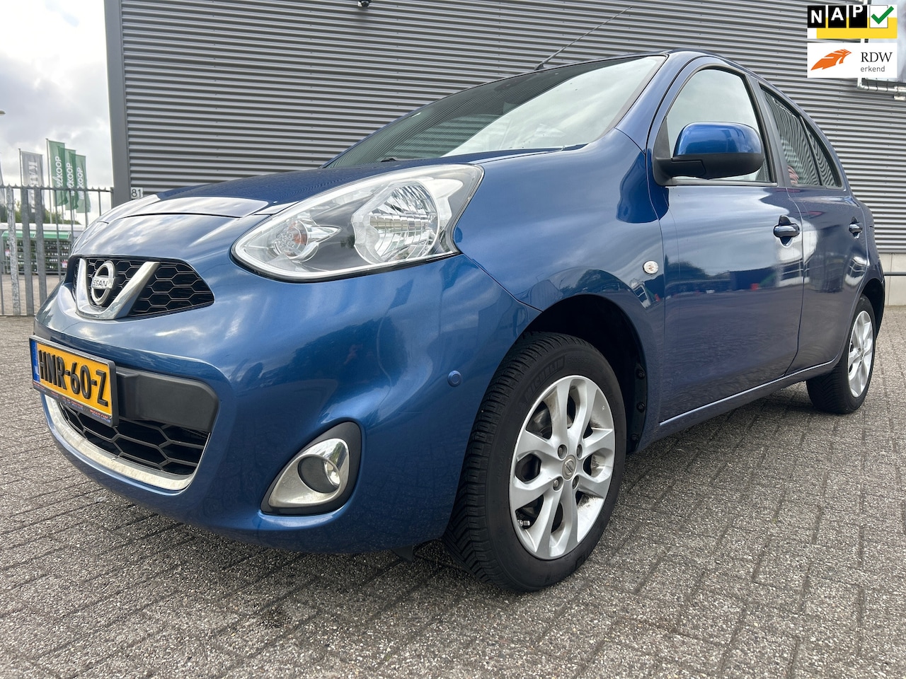 Nissan Micra - 1.2 Connect Edition N-TEC. 12 MND GARANTIE -CLIMA-CRUISE-NAVI-BLUETOOTH-STOELVERWARMING-PA - AutoWereld.nl
