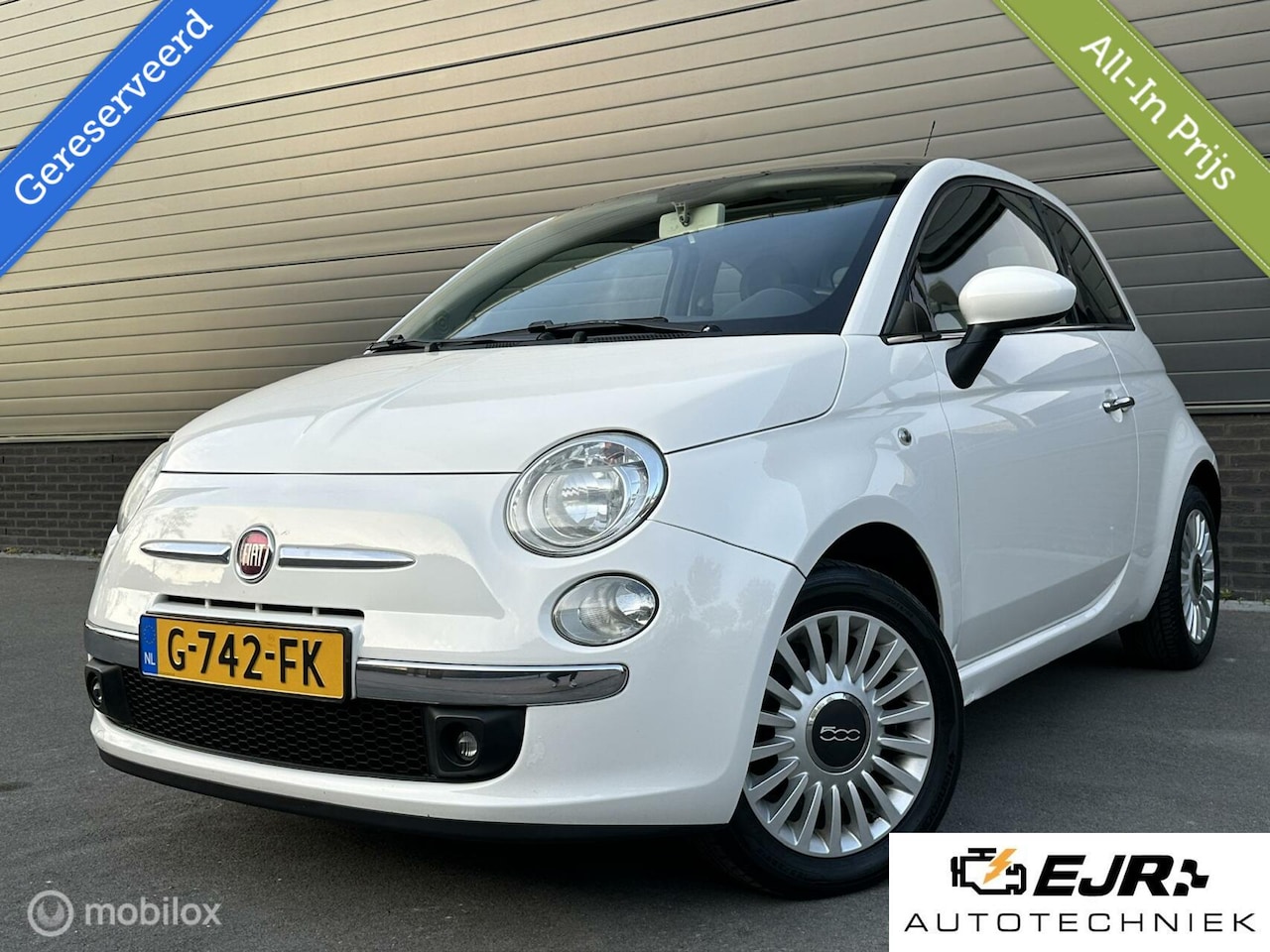 Fiat 500 - 1.2 Lounge PANODAK*CLIMA*BLEUTOOTH*MEDIA*STUURBED - AutoWereld.nl
