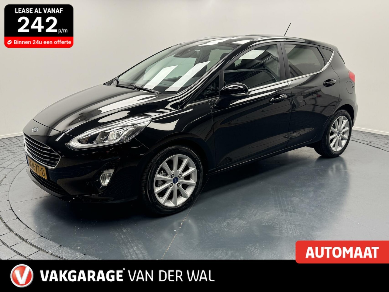 Ford Fiesta - 1.0 EcoBoost Titanium Automaat-Navigatie-Cr.contr-Clima-Parkeersensoren-Lm16''velgen - AutoWereld.nl