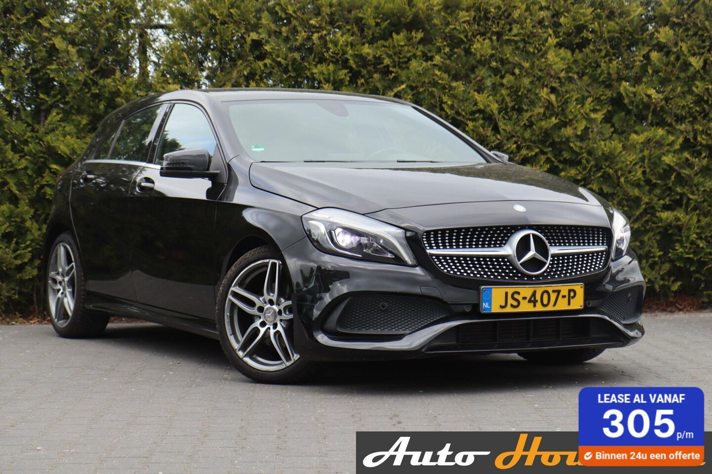 Mercedes-Benz A-klasse - 180 AMG Night Edition Plus Automaat|Leder|Airco|Cruise|Pdc|Iso-Fix - AutoWereld.nl