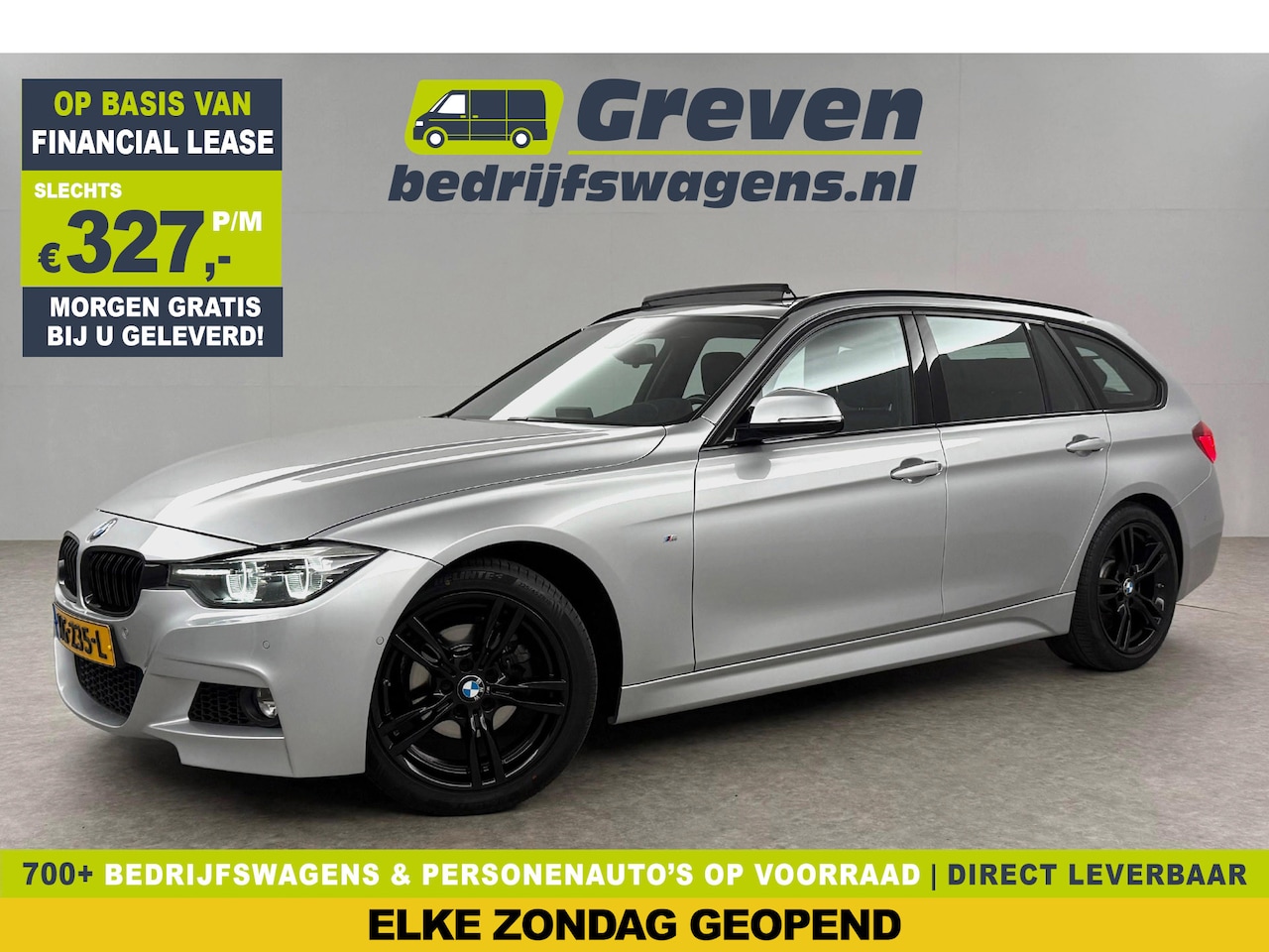 BMW 3-serie Touring - 318i M Sport Pano LED Camera Clima Cruise Navi Head-up Display Leder PDC 18"LMV - AutoWereld.nl