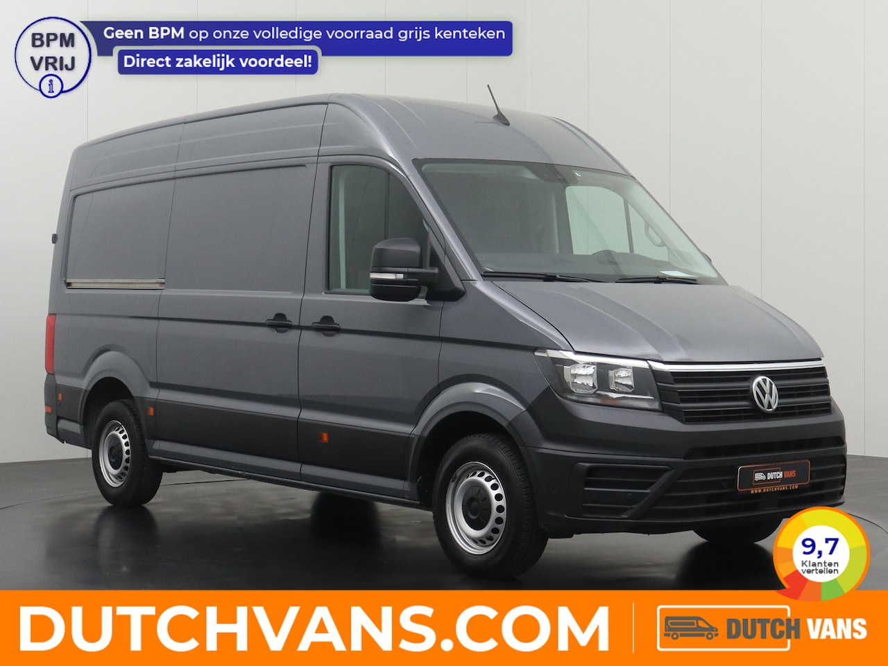 Volkswagen Crafter - 2.0TDI 177PK L3H3 | Naviagtie | Camera | 3-Persoons | Betimmering | Airco | Cruise - AutoWereld.nl