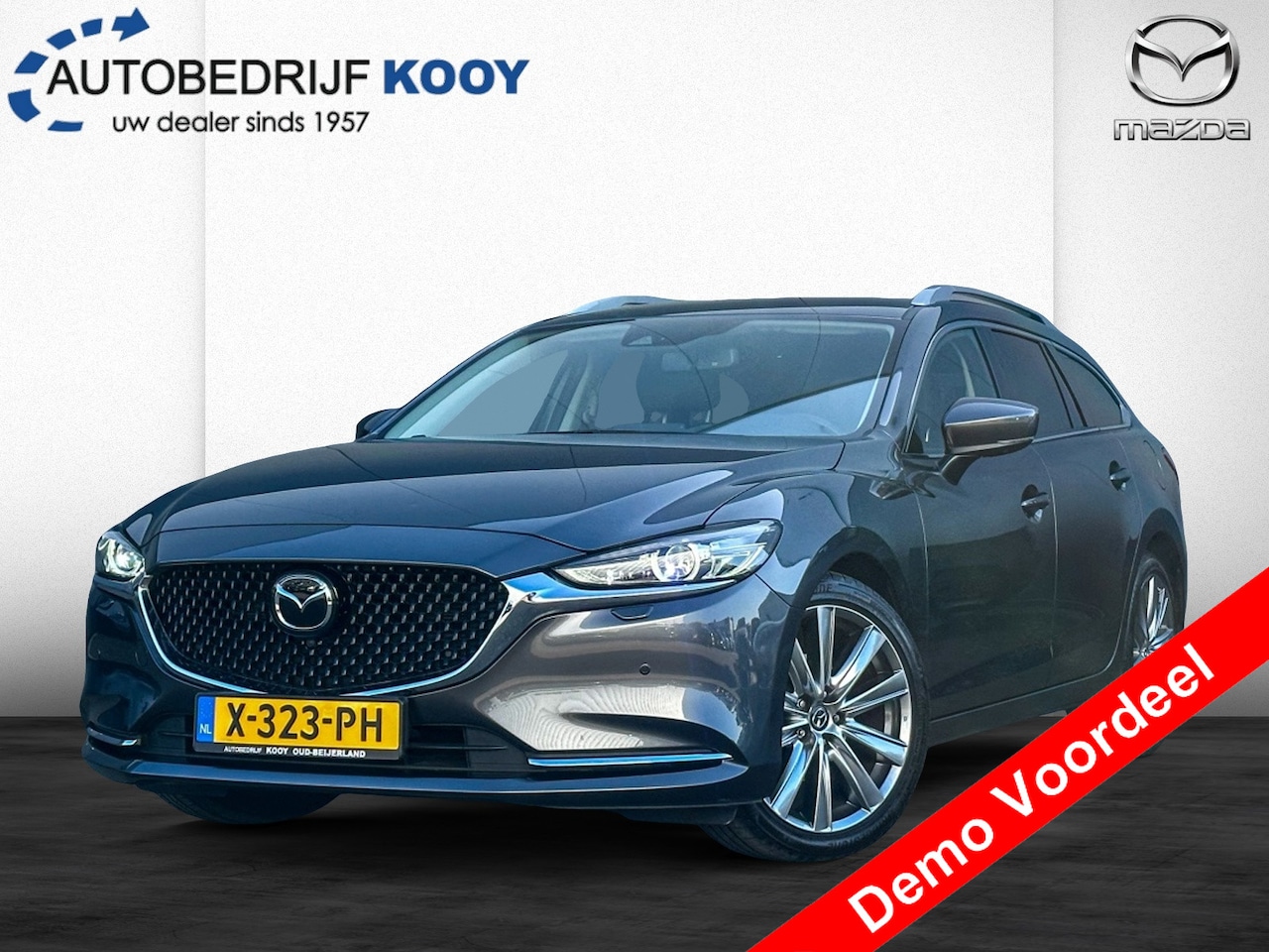 Mazda 6 Sportbreak - 2.0 SkyActiv-G Exclusive Line / Full Option / Leder / 360 view - AutoWereld.nl