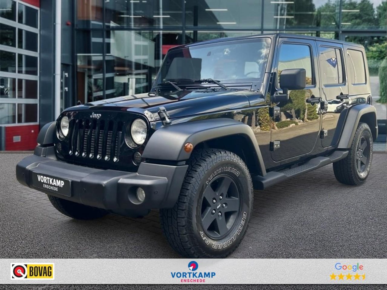 Jeep Wrangler Unlimited - 2.8 UNLIMITED CRD RUBICON LEDER/TREKHAAK/AIRCO/BLUETOOTH - AutoWereld.nl