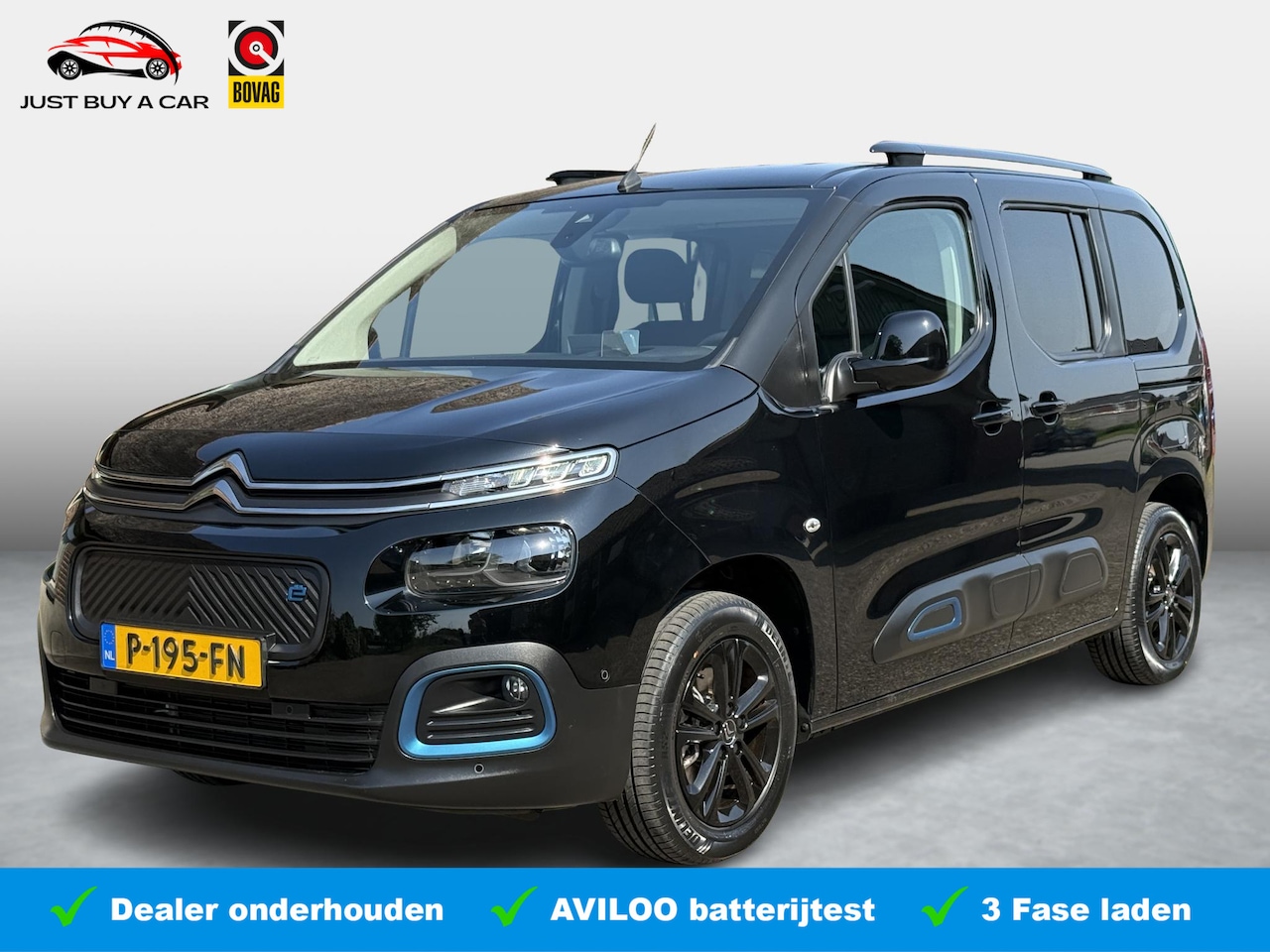 Citroën ë-Berlingo - Shine 50 kWh 7 Persoons / 3 Fase / Camera / Stoelverwarming / 2x Laadkabel / Dealerauto / - AutoWereld.nl