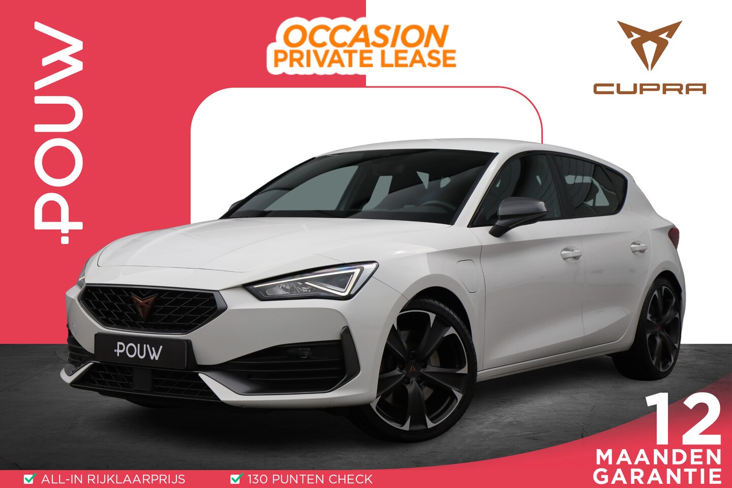 CUPRA Leon - 1.4 e-Hybrid 245pk DSG VZ | SoH 97% | Navigatie | Parkeersensoren Achter | 19" Velgen - AutoWereld.nl