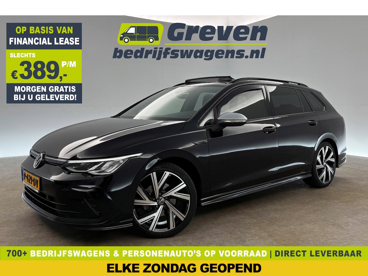 Volkswagen Golf Variant - 1.5 eTSI R-Line 162PK DSG Pano Trekhaak Sfeer Virtual Clima LED Carplay Navi PDC 18"LMV St - AutoWereld.nl