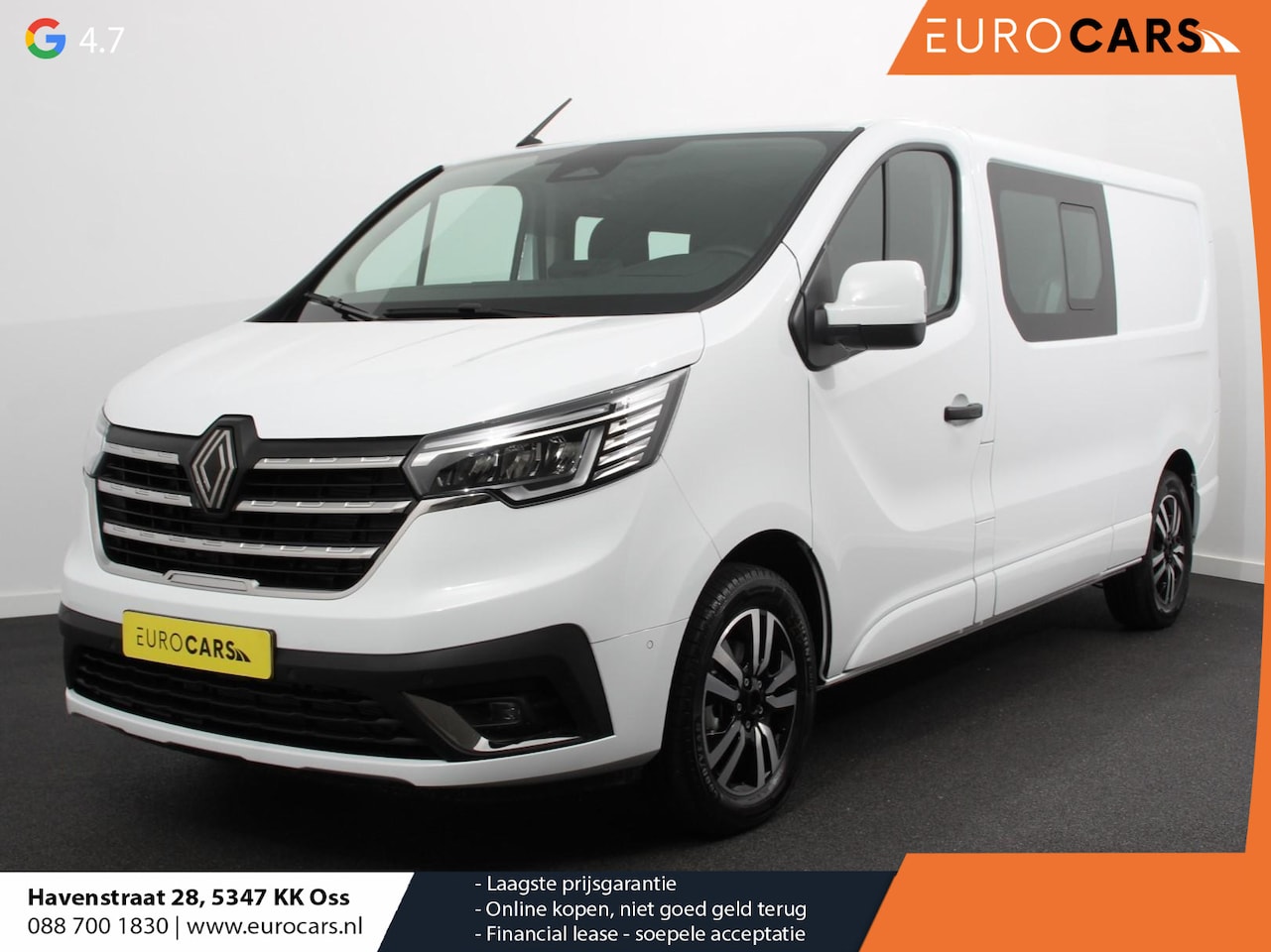 Renault Trafic - 2.0 Blue dC1 150 EDC T29 L2H1 Extra Dubbele Cabine | Navigatie | Airco | Lichtmetalen velg - AutoWereld.nl