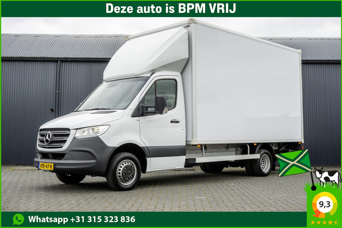 Mercedes-Benz Sprinter - 519 CDI | 3.0V6 | Bakwagen met laadklep (1000KG) | Automaat | 3.5T Trekgewicht | Luchtgeve - AutoWereld.nl