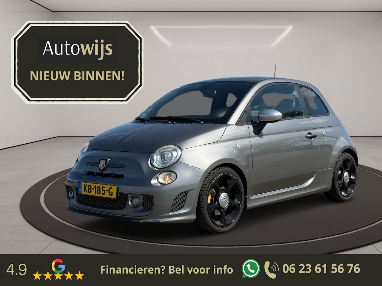Fiat 500 Abarth - 1.4 T-Jet Competizione|Schaalstoelen|161PK|Xenon|Leder - AutoWereld.nl