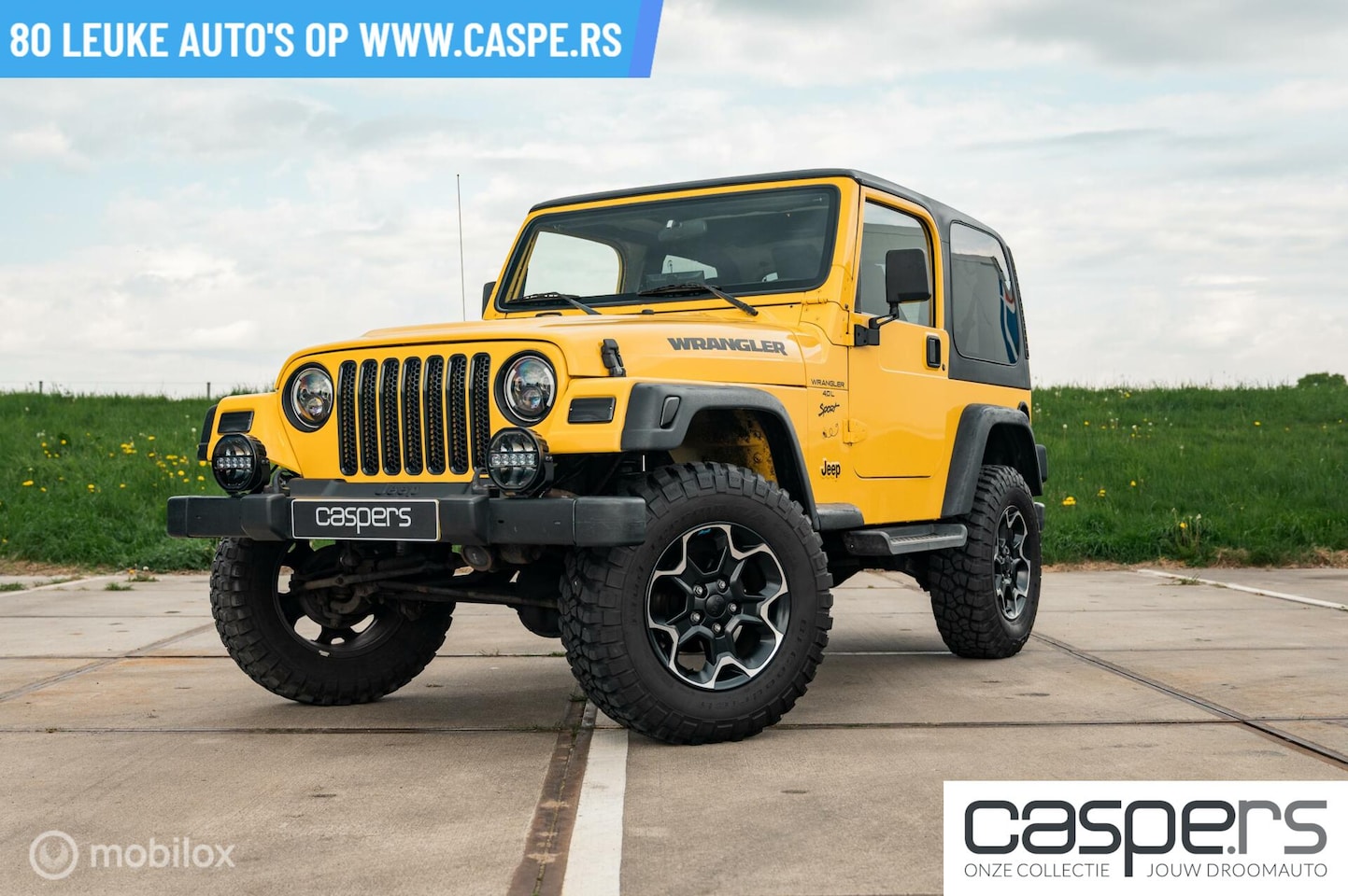 Jeep Wrangler - 4.0i Hardtop Sport | LED | CarPlay | Lift-kit - AutoWereld.nl