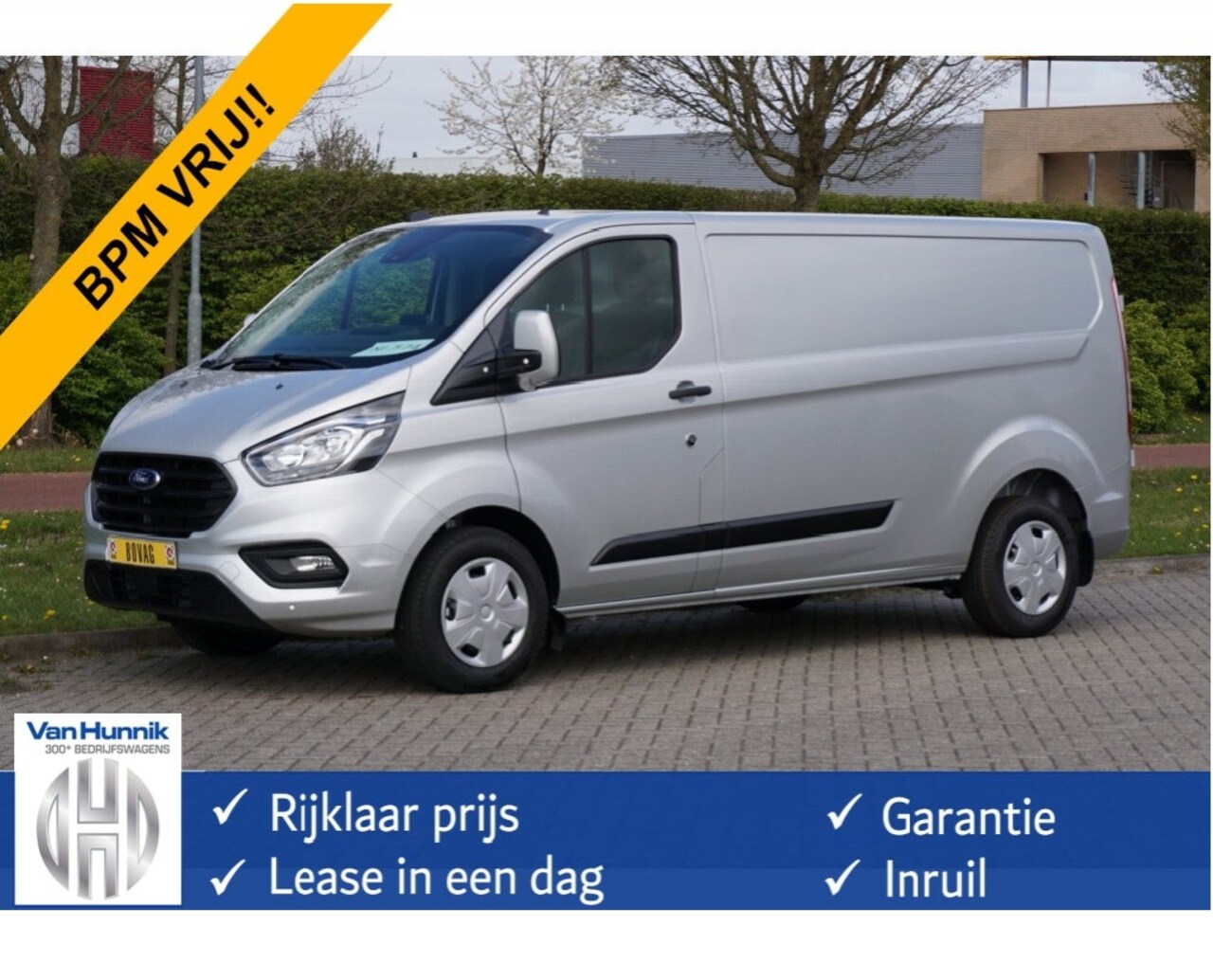 Ford Transit Custom - 300L 130PK Trend Aut BPM VRIJ!! Airco, Cruise, Navi, Camera NR. 858 - AutoWereld.nl