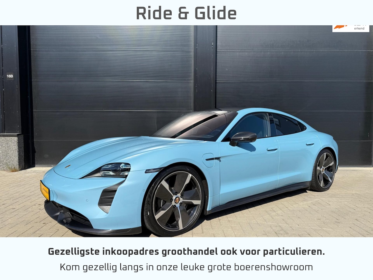 Porsche Taycan - Turbo S performance 626pk 93 kWh carbon burmeister 2022 - AutoWereld.nl