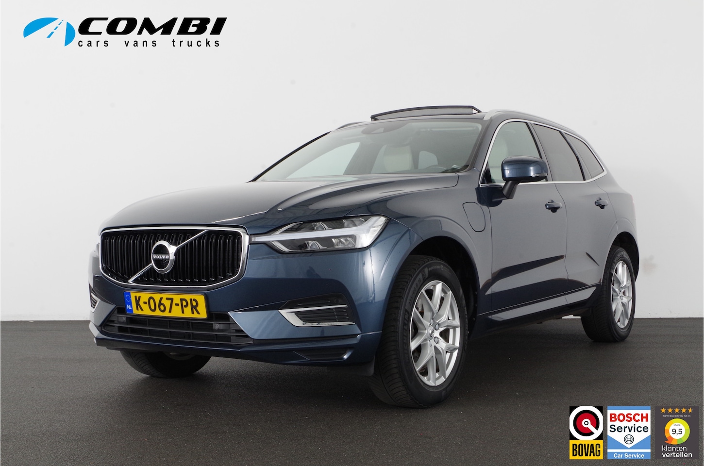 Volvo XC60 - 2.0 T8 Twin Engine AWD Polestar Engineered > 406pk/DENIM BLUE/plug-in hybrid/Camera... - AutoWereld.nl