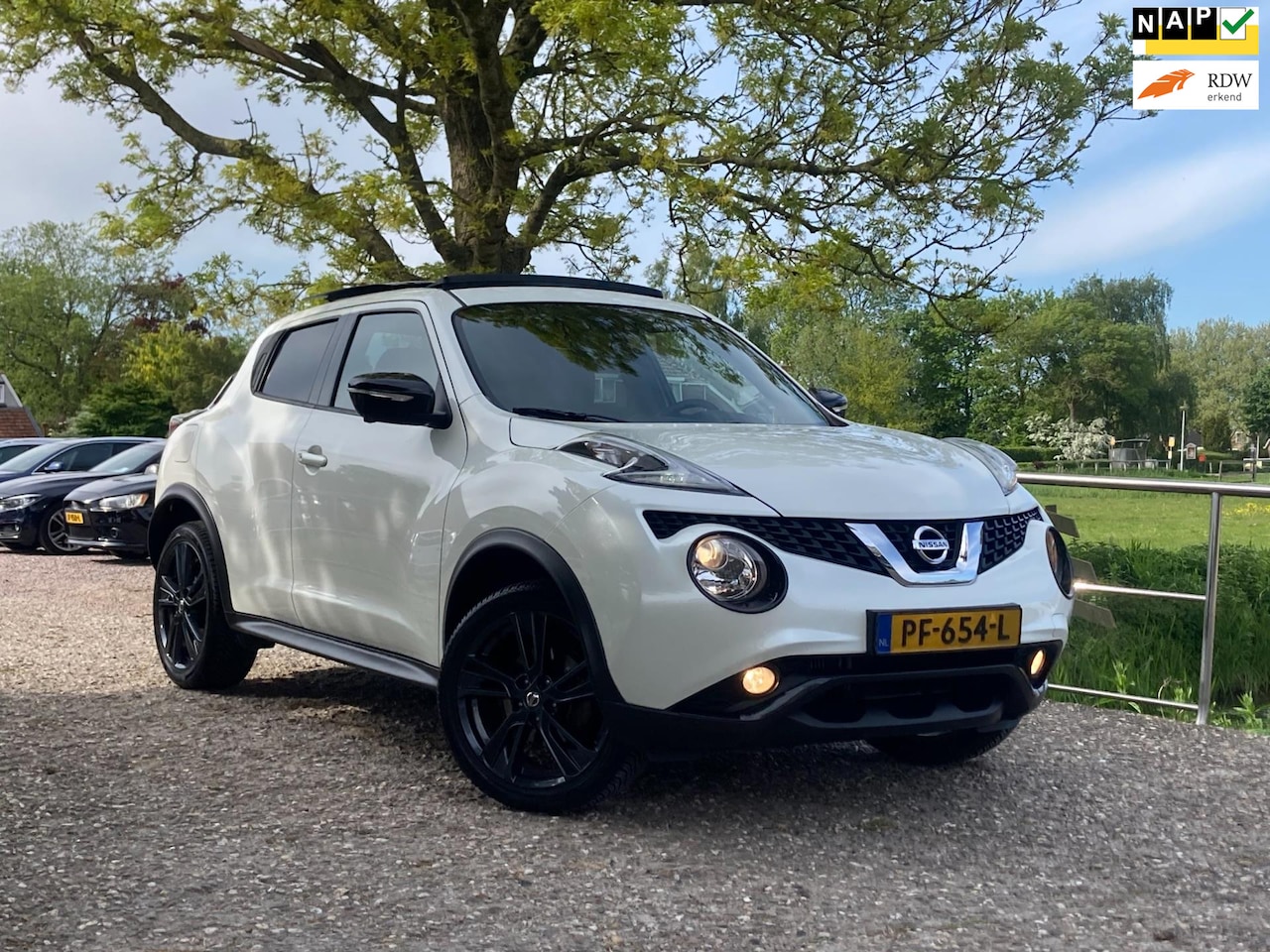 Nissan Juke - 1.2 DIG-T S/S Tekna | Schuif/kantel dak + 360° camera + Leder + Clima nu € 11.975,-!!! - AutoWereld.nl