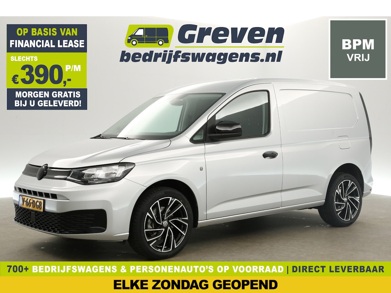 Volkswagen Caddy - 2.0 TDI L1H1 123PK | BPM Vrij | Clima Carplay Cruise PDC 18"LMV Elektrpakket Schuifdeur - AutoWereld.nl
