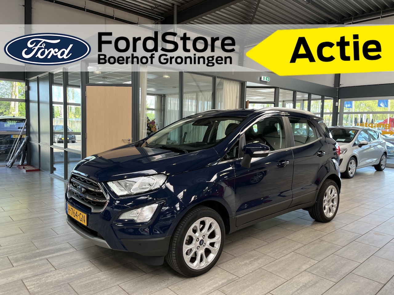 Ford EcoSport - EcoBoost 125 pk Titanium | Camera | 17" | Dode hoek bew. | Clima | Cruise | Apple Carplay - AutoWereld.nl