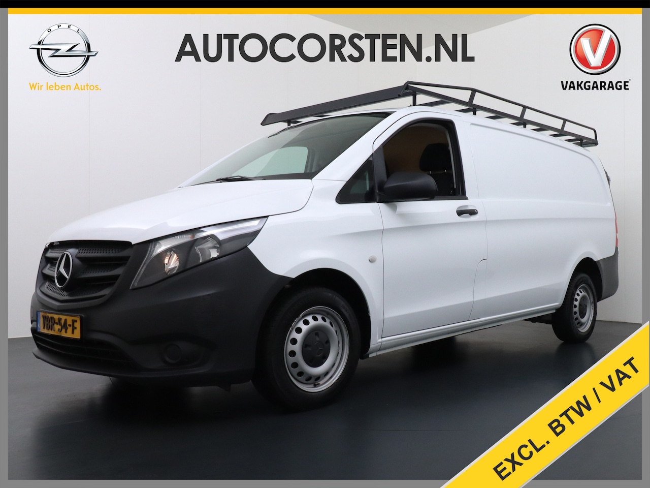 Mercedes-Benz Vito - 111CDI Lang L2H1 3-Persoons Imperiaal Airco Licht-/regensensor Bluetooth Elek.ramen Zijwin - AutoWereld.nl