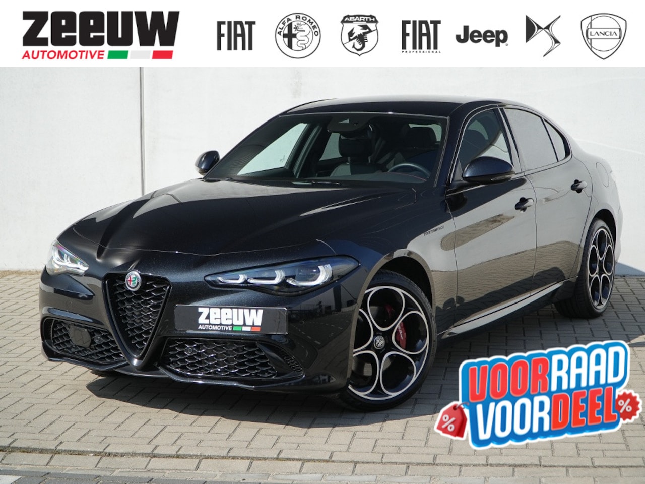 Alfa Romeo Giulia - 2.0 Turbo 280 PK Competizione Q4 AWD | Harman | Veloce | 19" - AutoWereld.nl