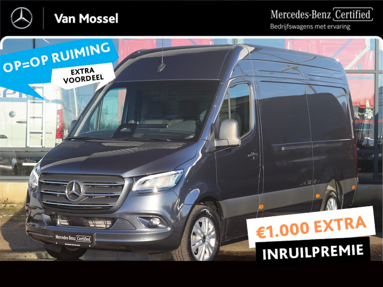 Mercedes-Benz Sprinter - 319 CDI L2H2 PRO | CLIMA/NAVI/CAMERA/3.500KG AHW/DISTRONIC | Certified . - AutoWereld.nl